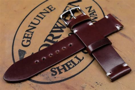 horween shell cordovan watch straps